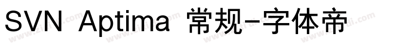 SVN Aptima 常规字体转换